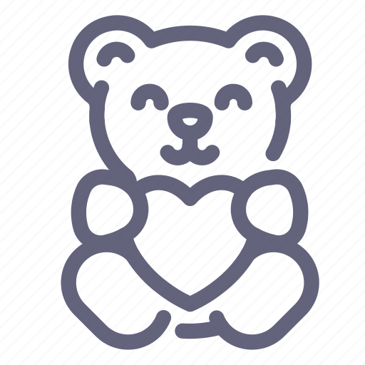 Teddy, bear, love, valentine icon - Download on Iconfinder