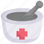 clinic, health, hospital, infirmary, medical, medicine logo, mortar 