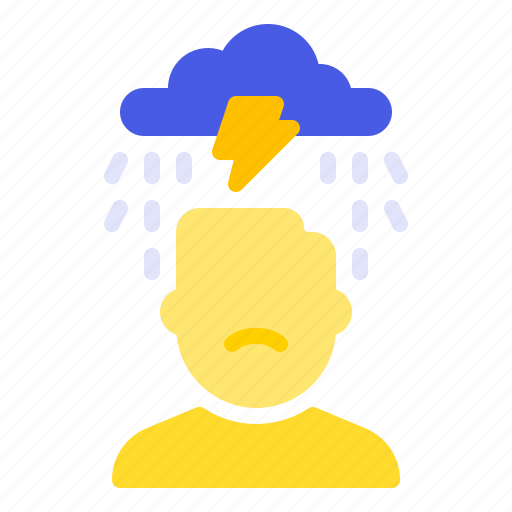 Anxiety, depressed, depression, man, sad icon - Download on Iconfinder