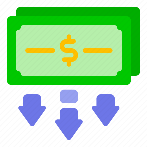Bank, drop, finance, inflation, money icon - Download on Iconfinder