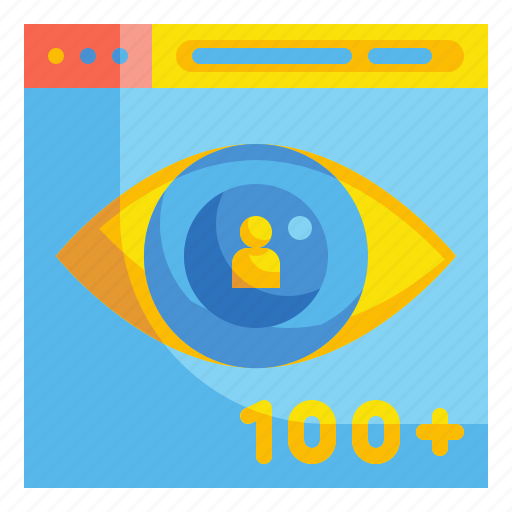 Click, eye, focus, view, views, visibility, watch icon - Download on Iconfinder