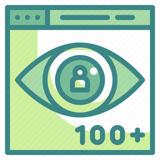 Click, eye, focus, view, views, visibility, watch icon - Download on Iconfinder
