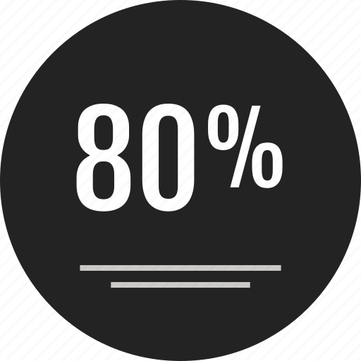 Analytics, data, eighty, info, infographic, off, percent icon - Download on Iconfinder