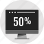 analytics, data, fifty, info, infographic, percent, rate 