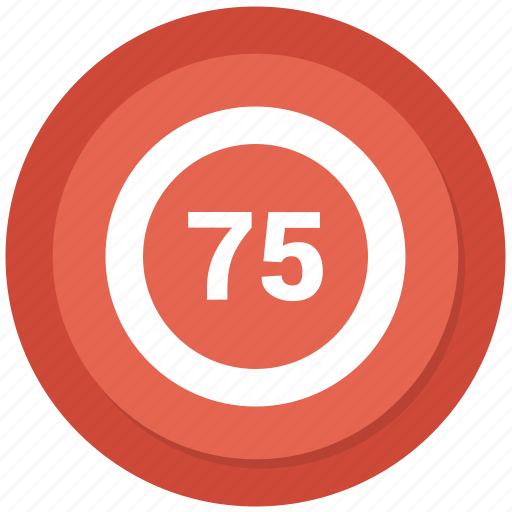 Counting, seventy five icon - Download on Iconfinder