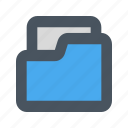 folder, document, archive, file, interface