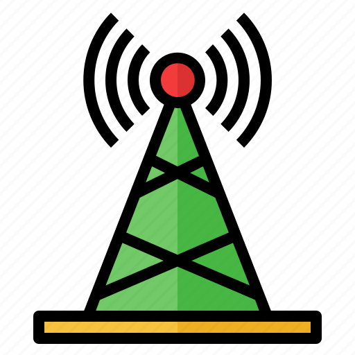 Antenna, communications, wireless, radio, connectivity icon - Download on Iconfinder