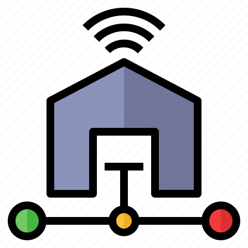 Home wifi, broadband, internet connection, smart home, house icon - Download on Iconfinder