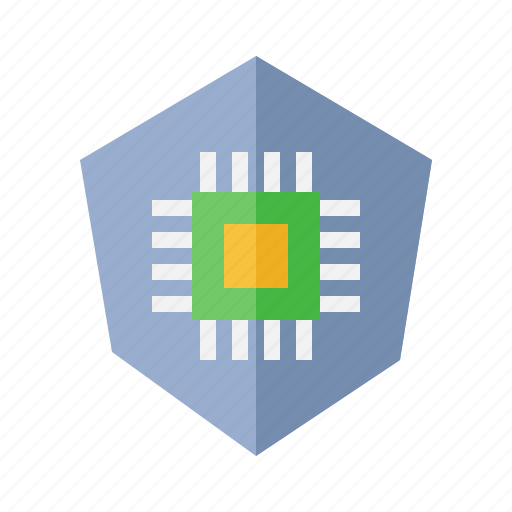 Computer security, secure, protection, microprocessor, cpu icon - Download on Iconfinder