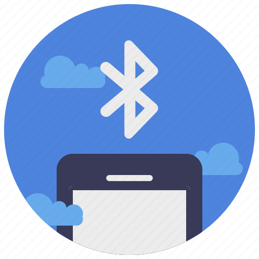 Bluetooth, on, connection, illustration, wireless, communication, interaction icon - Download on Iconfinder