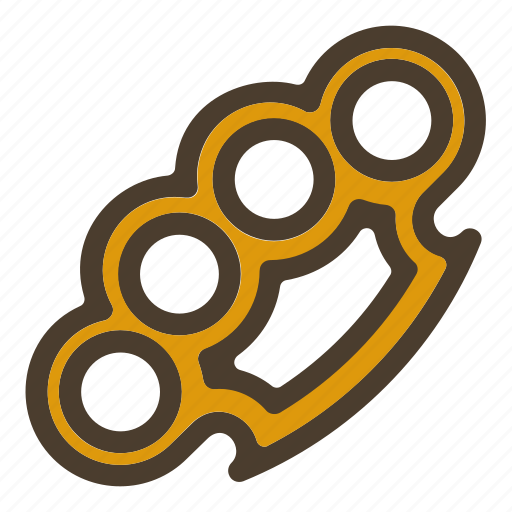 Brass knuckle, fist, gangster, weapon icon - Download on Iconfinder