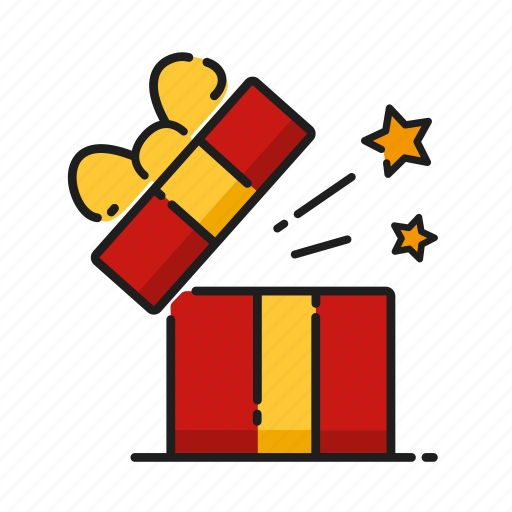Gift, opening, star, xmas icon - Download on Iconfinder
