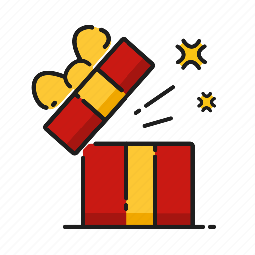 Gift, gift box, opening, surprise icon - Download on Iconfinder
