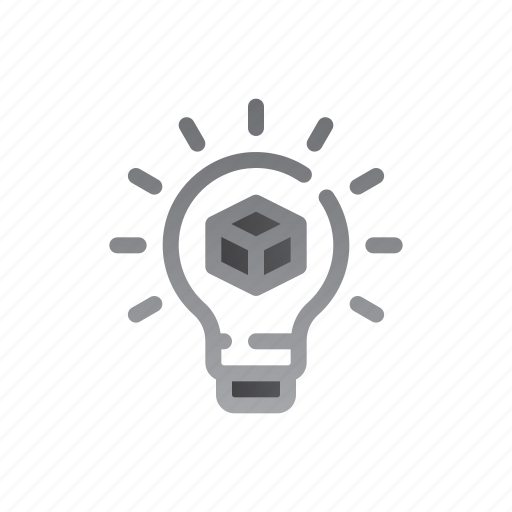 Idea, invention, light, bulb, model icon - Download on Iconfinder