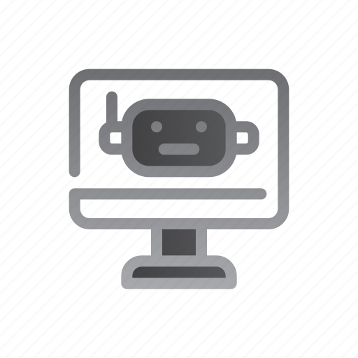 Robot, robotic, program, computer, monitor icon - Download on Iconfinder