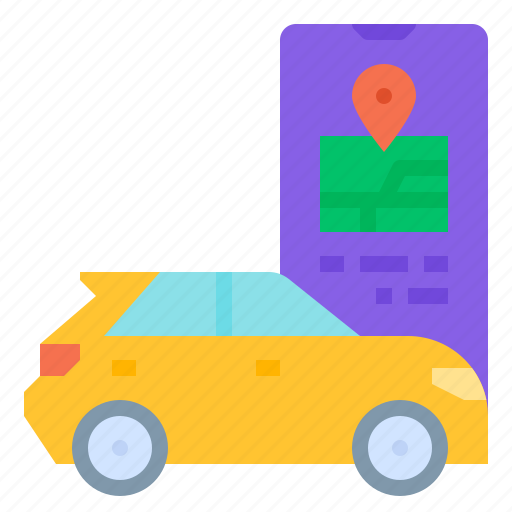 Autonomous, driving, taxi, transportation, vehicle icon - Download on Iconfinder