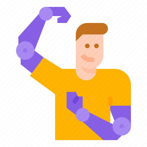 Augmentation, human, solider, strong, super icon - Download on Iconfinder