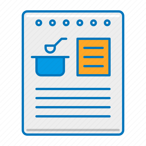 Recipe, cookbook, cooking, ingredients, materials, tutorial icon - Download on Iconfinder