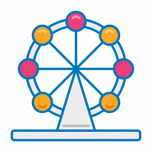 Circus, ferris wheel, theme park icon - Download on Iconfinder