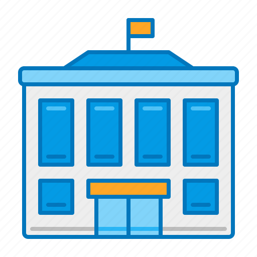 University, building, government, hall, school icon - Download on Iconfinder