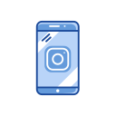 instagram logo, logo, mobile, phone