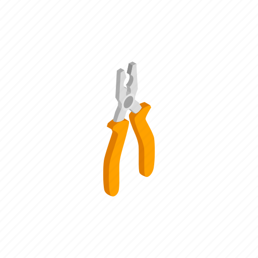 Clamp, fix, isometric, pliers, repair, steel, tool icon - Download on Iconfinder
