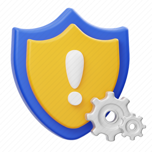 Insurance, risk, management, protection, shield, gear, settings icon - Download on Iconfinder