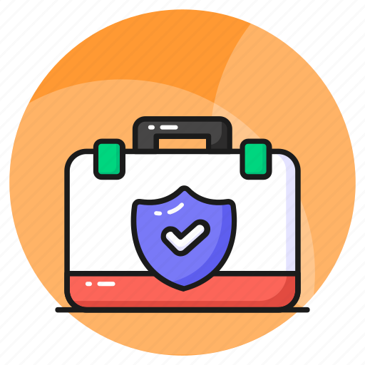 Business, insurance, protection, security, portfolio, bag, briefcase icon - Download on Iconfinder