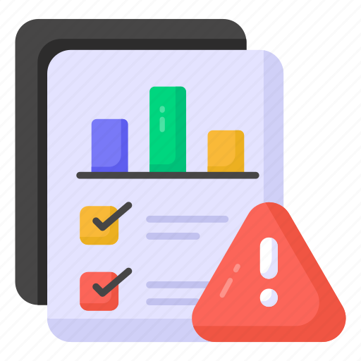 Report, data, alert, error, analysis, business, danger icon - Download on Iconfinder