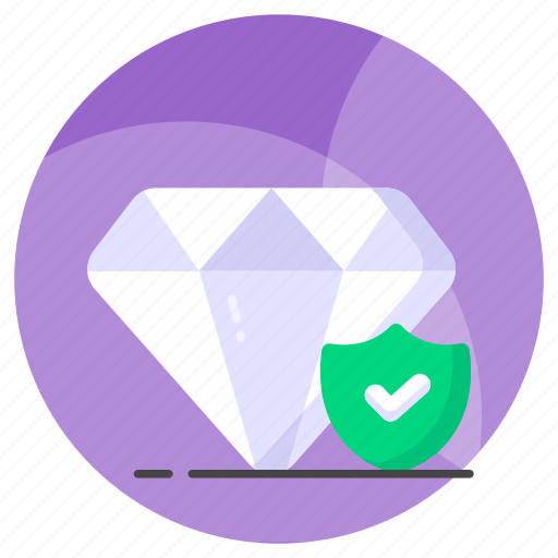 Diamond, protection, jewel, gemstone, insurance, security, safety icon - Download on Iconfinder
