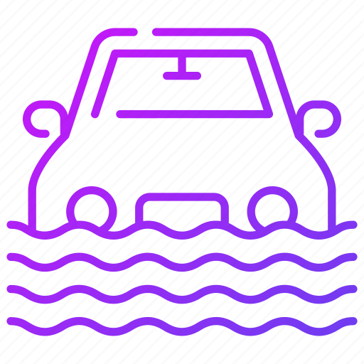 Sinking, car, drowning, natural, disaster, insurance, safety icon - Download on Iconfinder