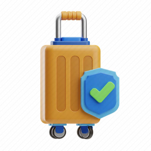 Travel, insurance, transport, protection, vacation, home, security 3D illustration - Download on Iconfinder