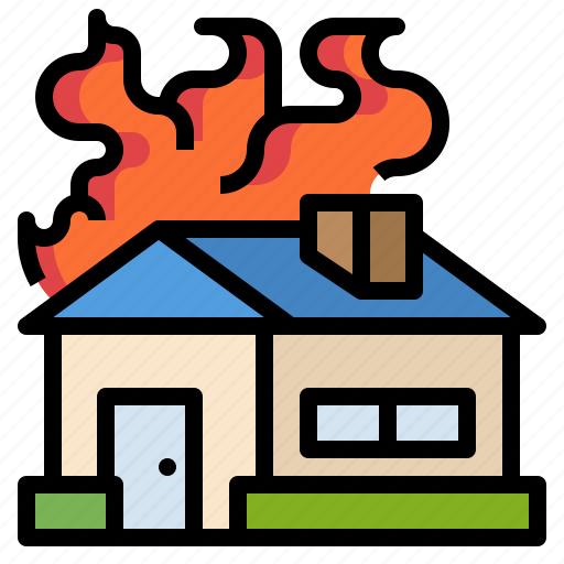 Accident, damage, fire, home, insurance icon - Download on Iconfinder