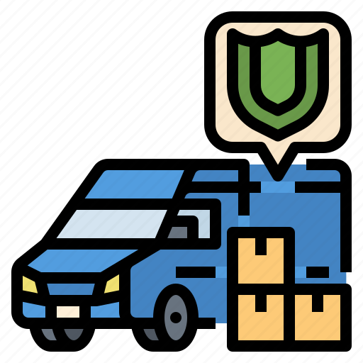 Delivery, insurance, security, transport, truck icon - Download on Iconfinder