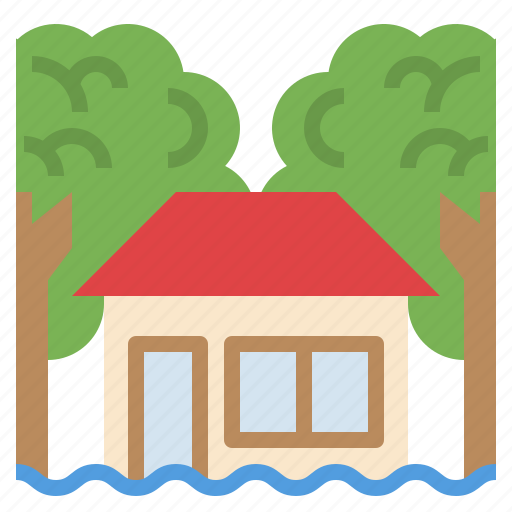 Damage, disaster, flood, house, insurance icon - Download on Iconfinder
