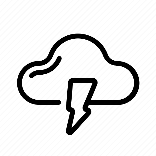 Cloud, cloudy, lightning, rain, rainy, thunderbolt, weather icon - Download on Iconfinder