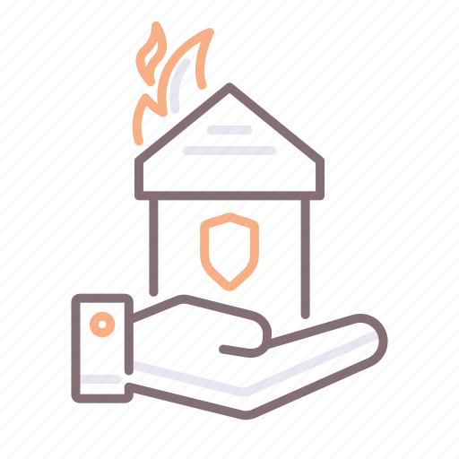 Casualty, fire, house, insurance icon - Download on Iconfinder