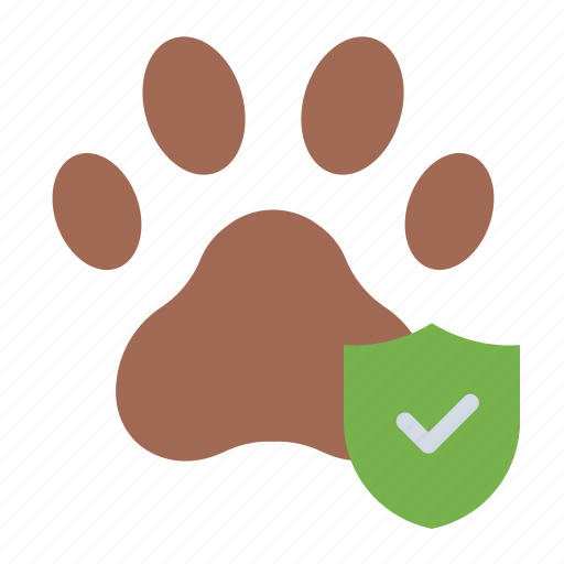 Pet, insurance, footprint, veterinary, safety, protect, protection icon - Download on Iconfinder