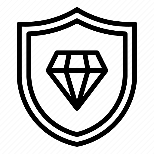 Diamond, jewelry, luxury, insurance, safety, protect, protection icon - Download on Iconfinder