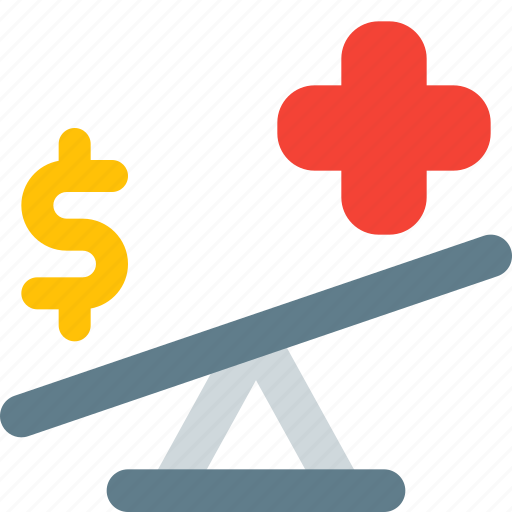 Health, scale, unbalance, medical, dollar icon - Download on Iconfinder