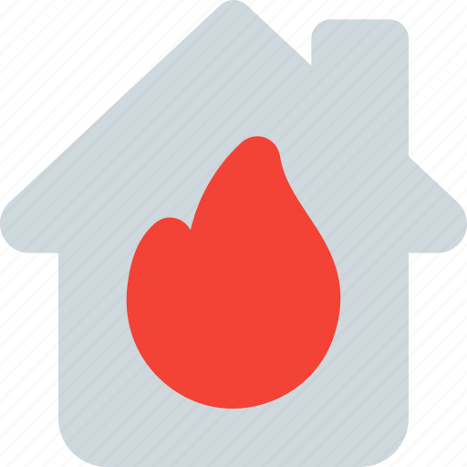 House, burn, medical, flame icon - Download on Iconfinder