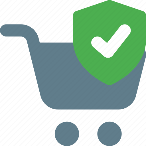 Shopping, cart, protection, shield icon - Download on Iconfinder
