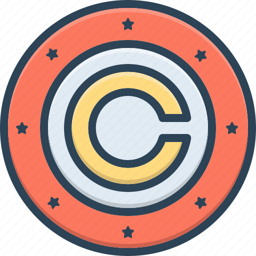 Copyright, label, legal, trademark, license, authority, identification icon - Download on Iconfinder