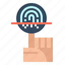 fingerprint, identity, scan, security, technology