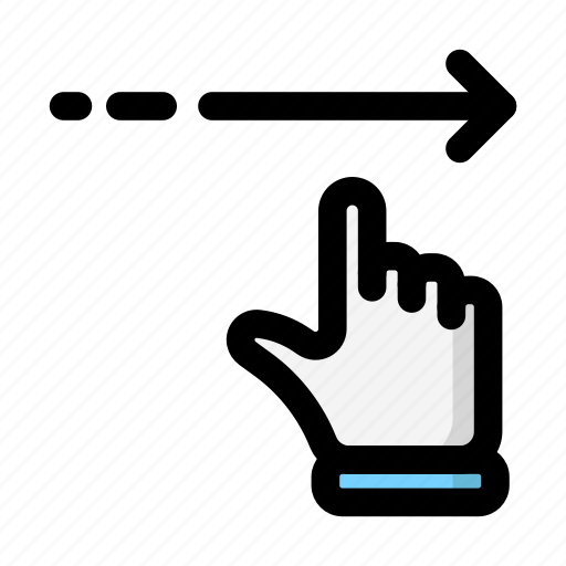 Slide, swipe, arrow, finger, gesture icon - Download on Iconfinder
