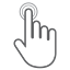 finger, gesture, hand, interactive, scroll, swipe, tap 