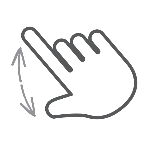 Finger, gesture, hand, interactive, scroll, spread, swipe icon - Free download