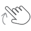 finger, gesture, hand, interactive, scroll, swipe, up 