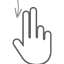 down, finger, gesture, hand, interactive, scroll, swipe 