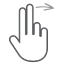 finger, gesture, hand, interactive, right, scroll, swipe 